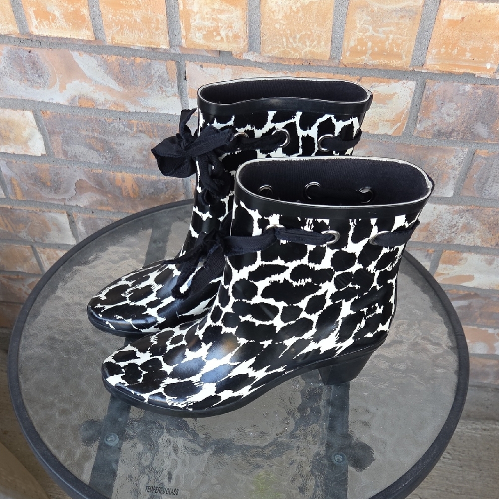 KATE SPADE New York Women's Ankle Rain Boots Size 10